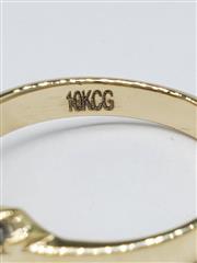 10K Solid Yellow Gold Oval Cut Ruby Diamond Accent Ring Size 10.25